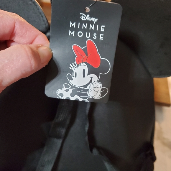 Minnie Mouse Pink Quilted Front Pocket Mini Backpack with Ears - Picture 3 of 16